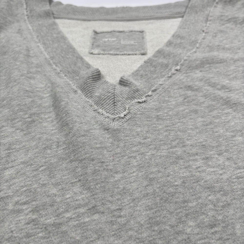 Aerie Women XL Vacay Every Day Slouchy Sweatshirt gray Distressed Oversized - Picture 5 of 14